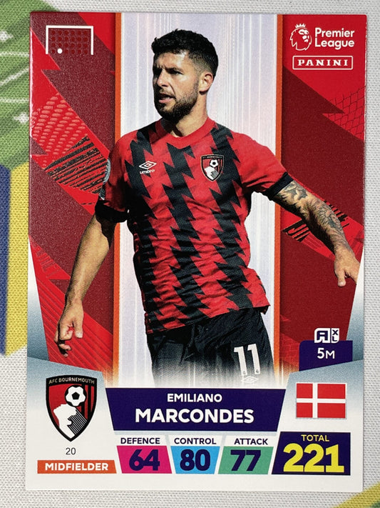 Emiliano Marcondes Bournemouth Panini Premier League Adrenalyn XL 2023 Card