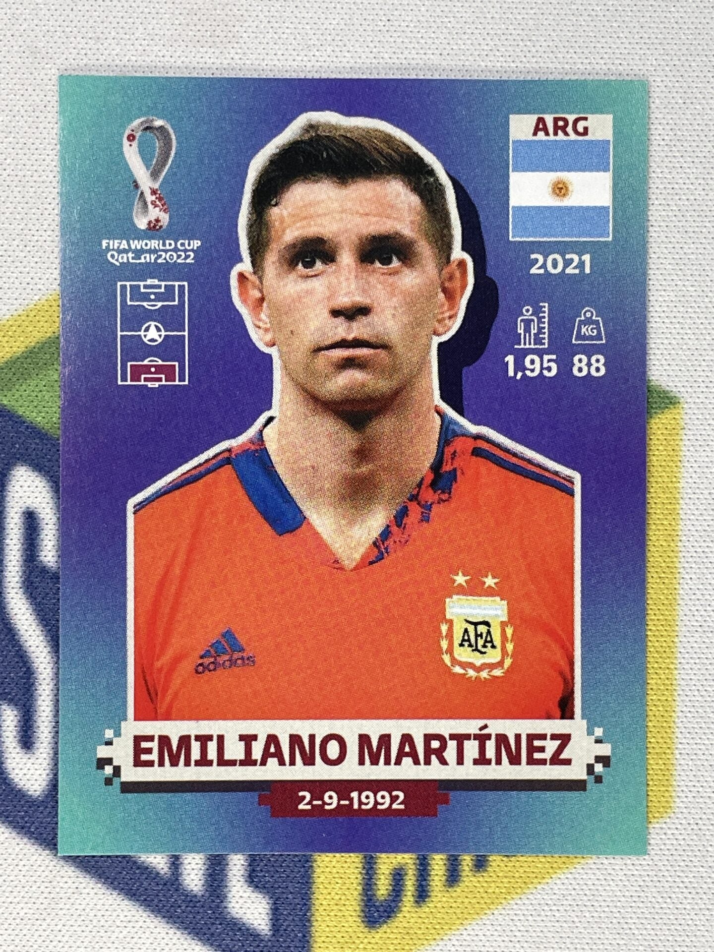 Emiliano Martinez Argentina Panini World Cup 2022 Qatar Stickers