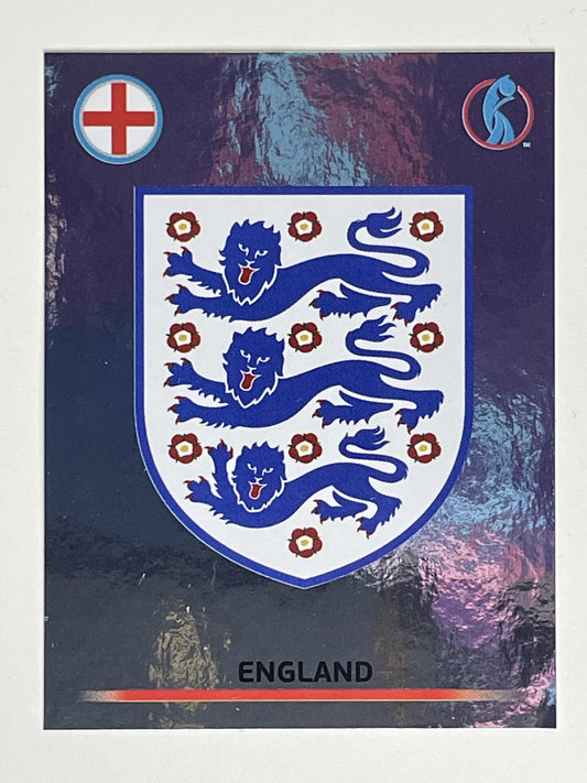 England Badge Panini Womens Euro 2022 Stickers Collection