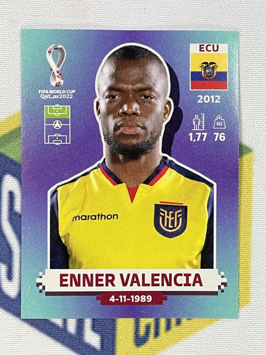 Enner Valencia Ecuador Panini World Cup 2022 Qatar Stickers