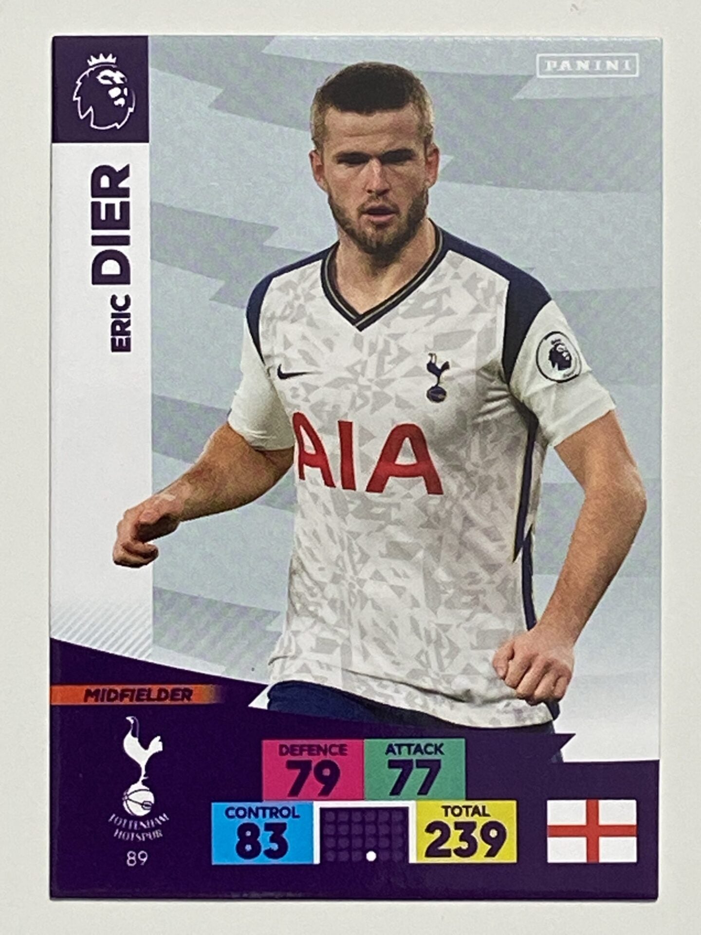 Eric Dier (Tottenham) Football Card &#8211; Premier League Adrenalyn XL 2020:21