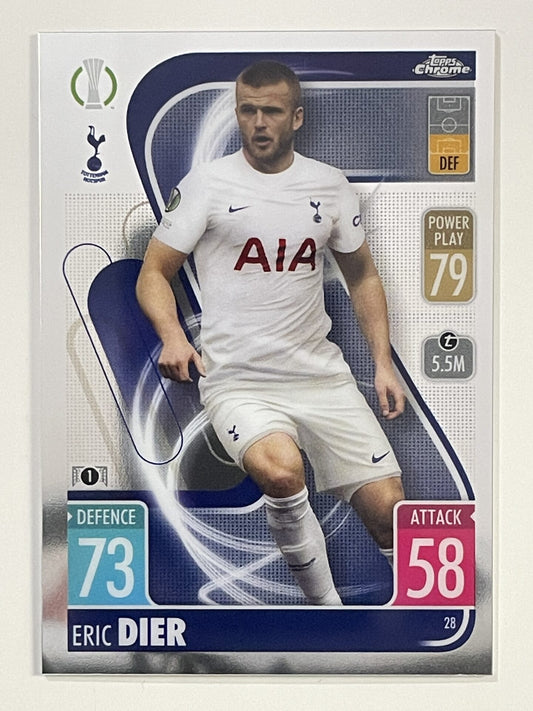 Eric Dier Tottenham Hotspur Topps Match Attax Chrome 2021 2022 Football Card