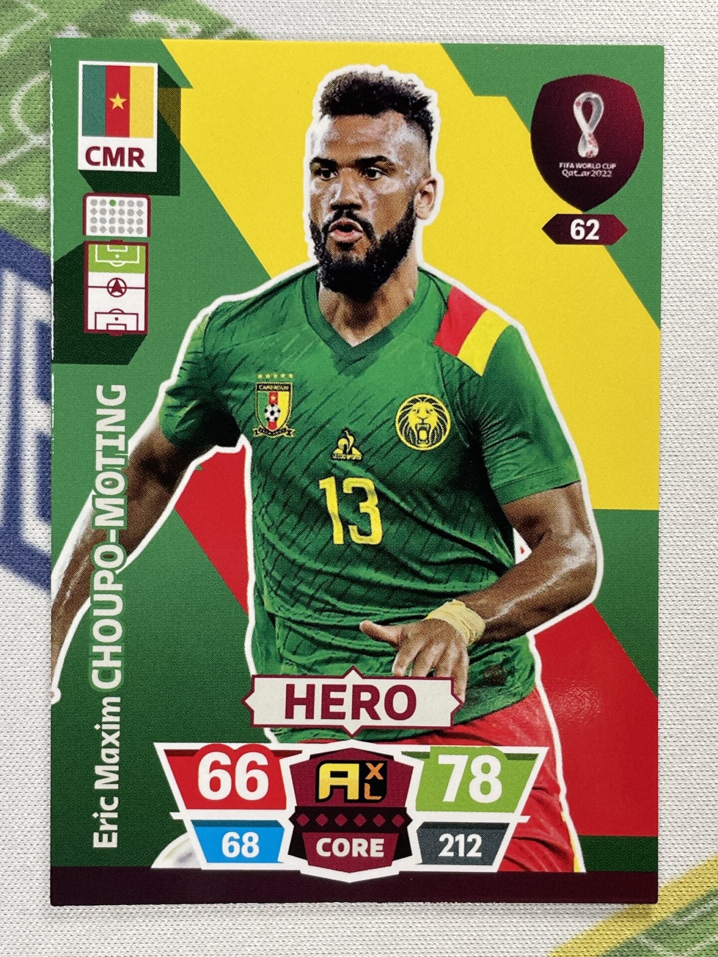 Eric Maxim Choupo-Moting Cameroon Panini World Cup 2022 Adrenalyn XL Card