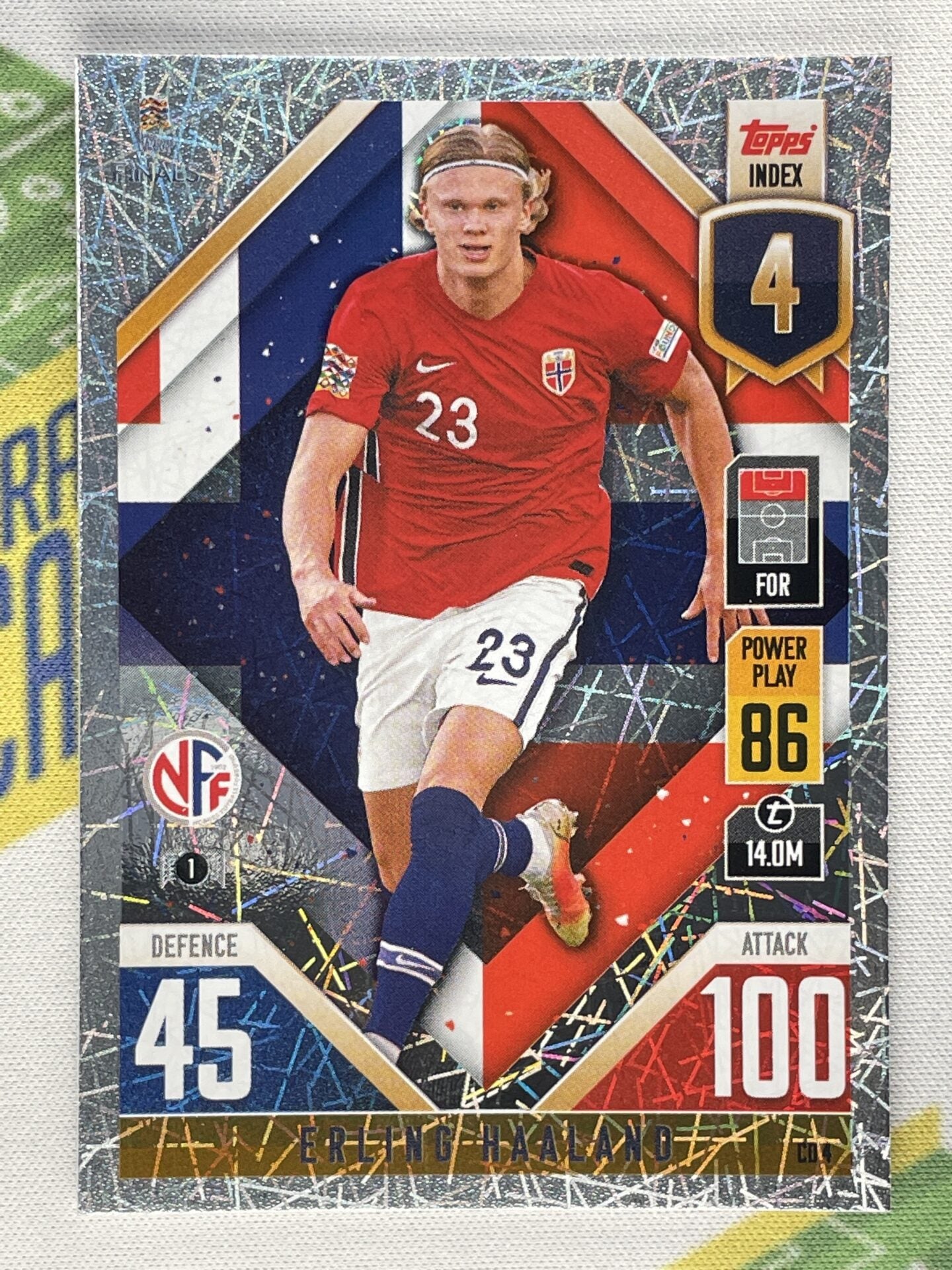 Erling Haaland Norway Topps Match Attax 101 Road to Nations League 2022 Card