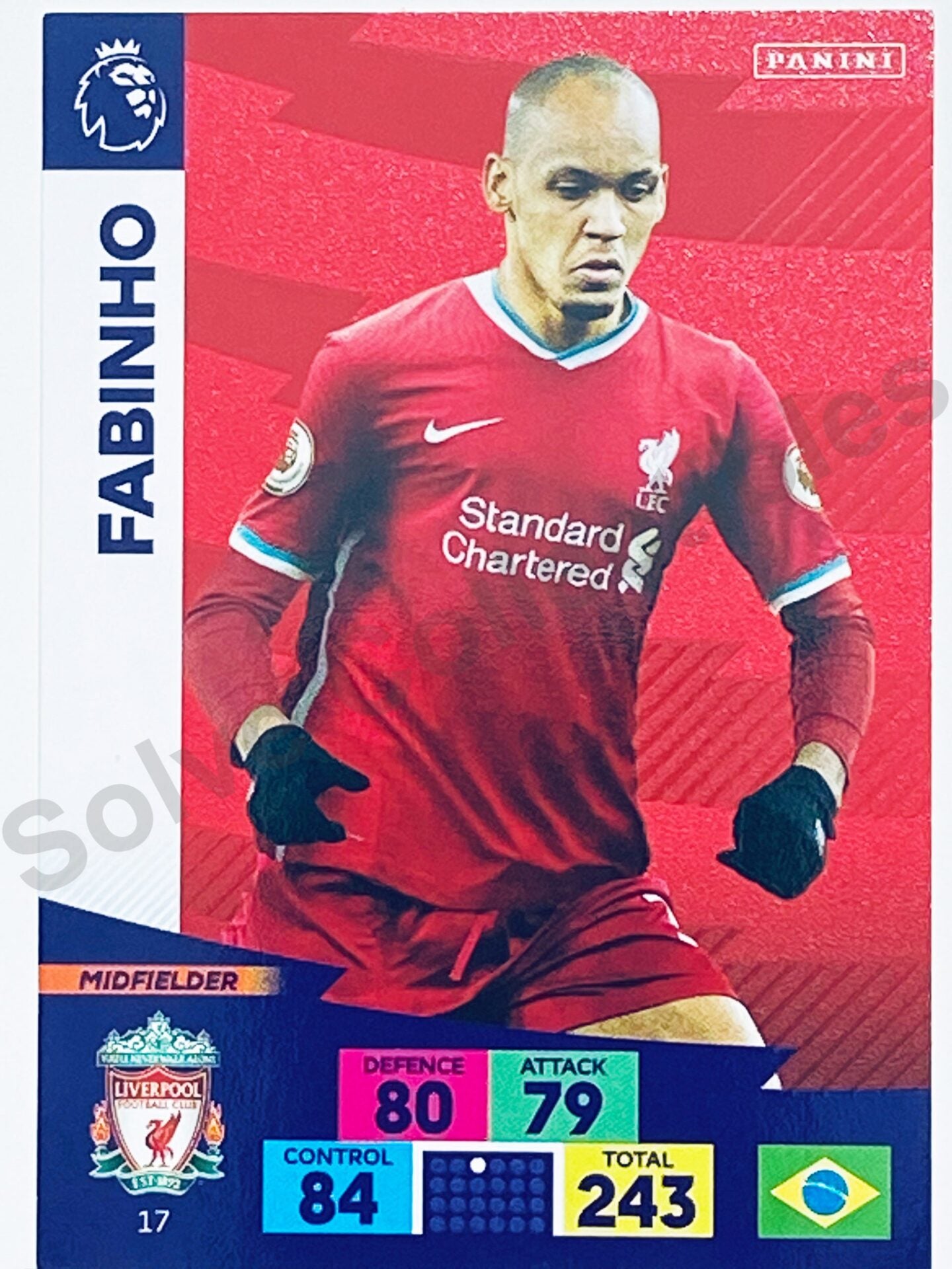 Fabinho (Liverpool) Football Card &#8211; Premier League Adrenalyn XL 2020:21