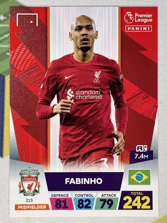 Fabinho Liverpool Panini Premier League Adrenalyn XL 2023 Card