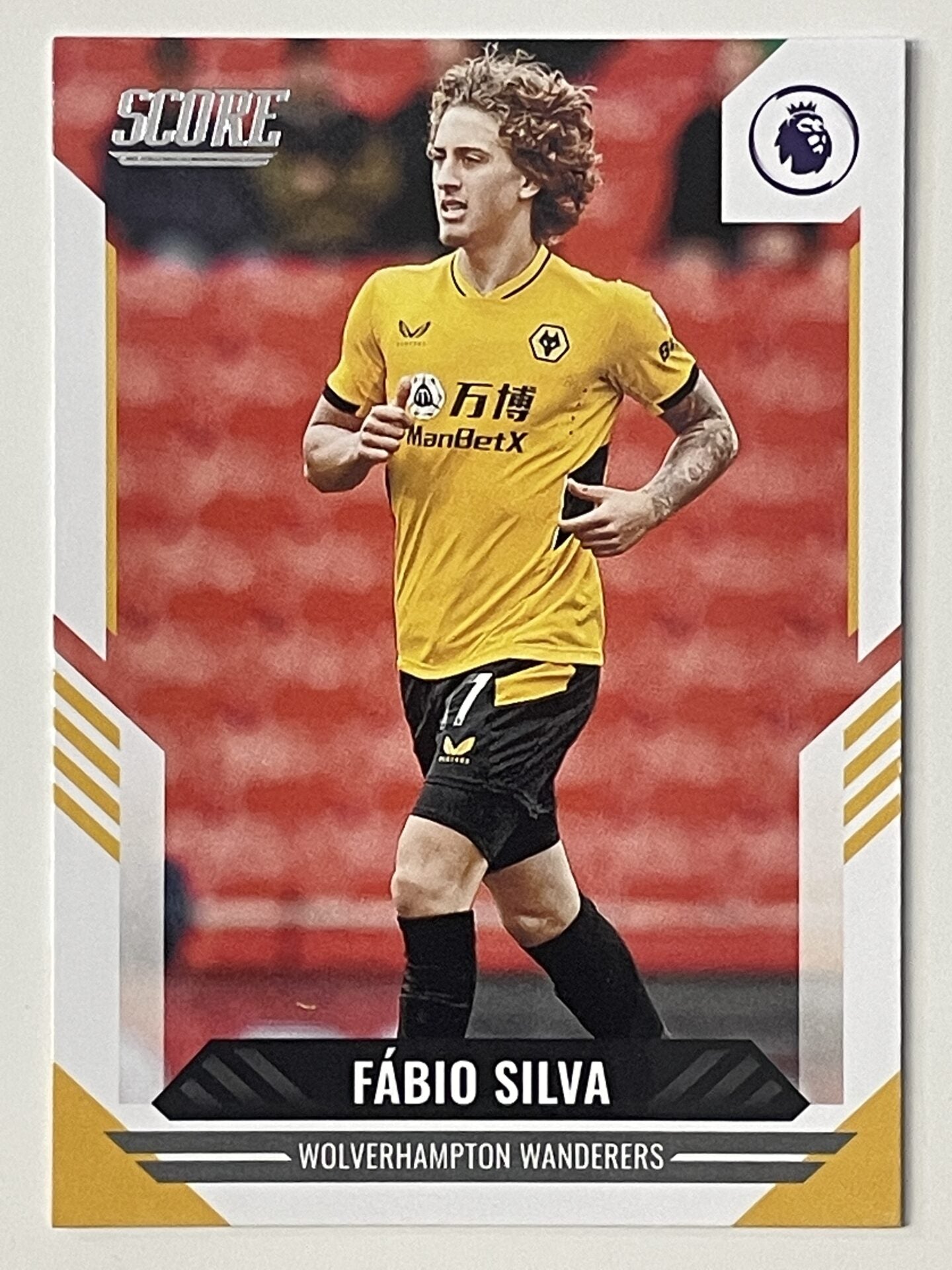 Fabio Silva Wolves Base Panini Premier League Score 2021 2022