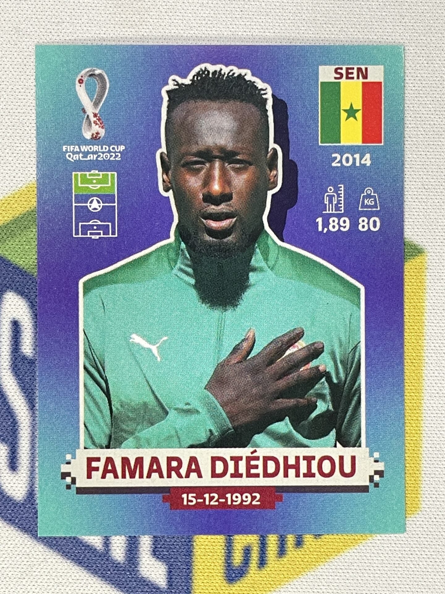 Famara Diedhiou Senegal Panini World Cup 2022 Qatar Stickers