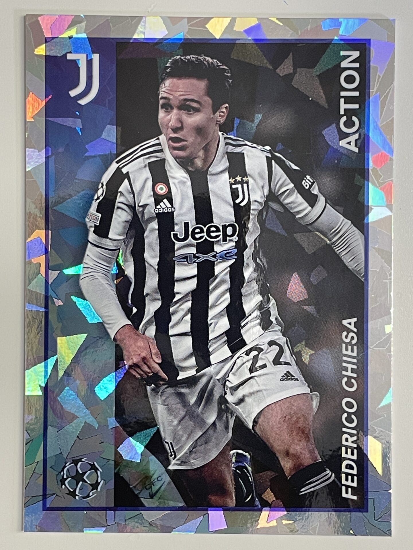 Federico Chiesa Juventus Action Topps Merlin Heritage 97 UEFA Champions League Card