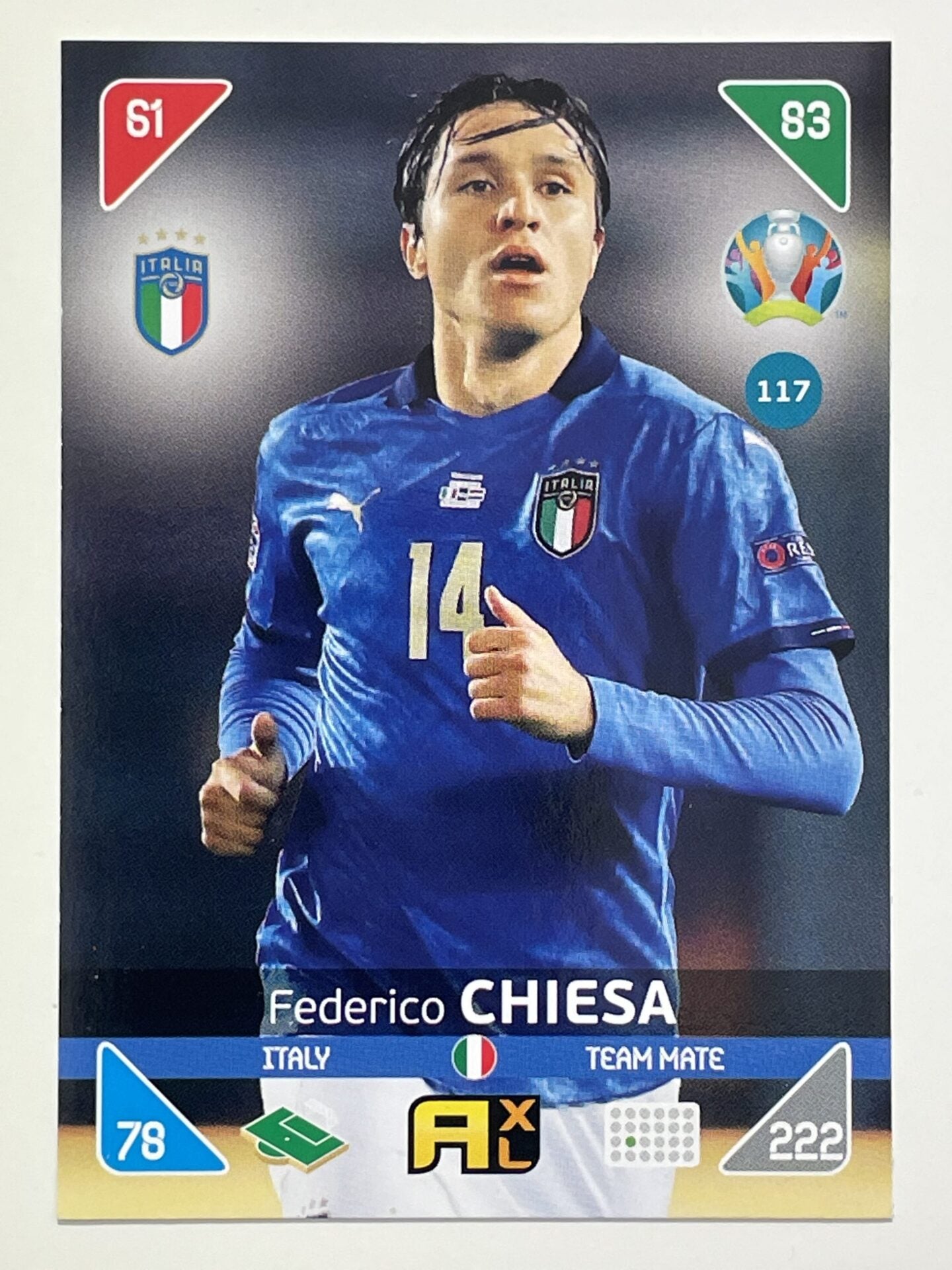 Federico Chiesa Team Mates (Italy) Football Cards &#8211; Euro 2020 Adrenalyn XL