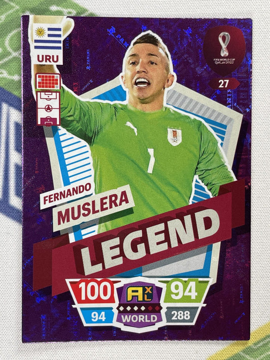 Fernando Muslera Uruguay Legend Panini World Cup 2022 Adrenalyn XL Card