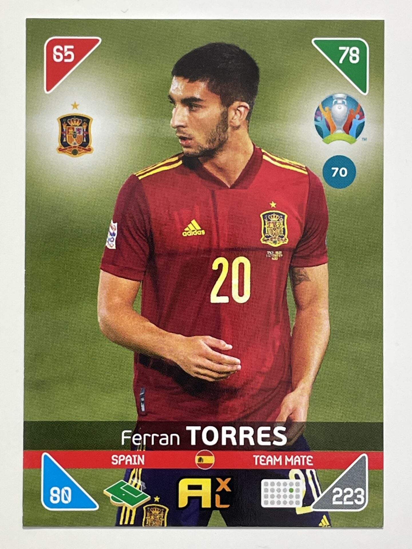 Ferran Torres Team Mates (Spain) Football Cards &#8211; Euro 2020 Adrenalyn XL