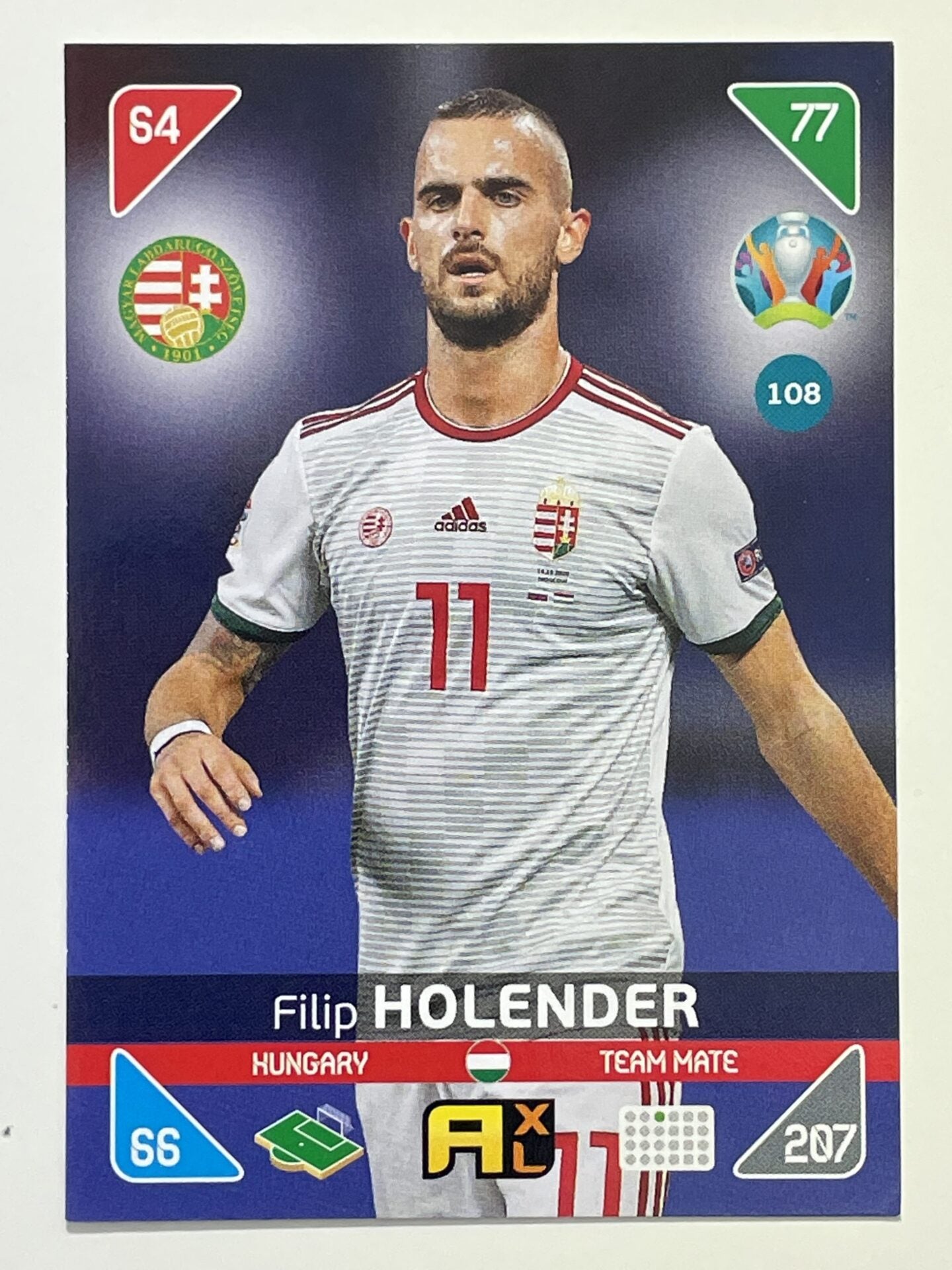 Filip Holender Team Mates (Hungary) Football Card &#8211; Euro 2020 Andrenalyn XL