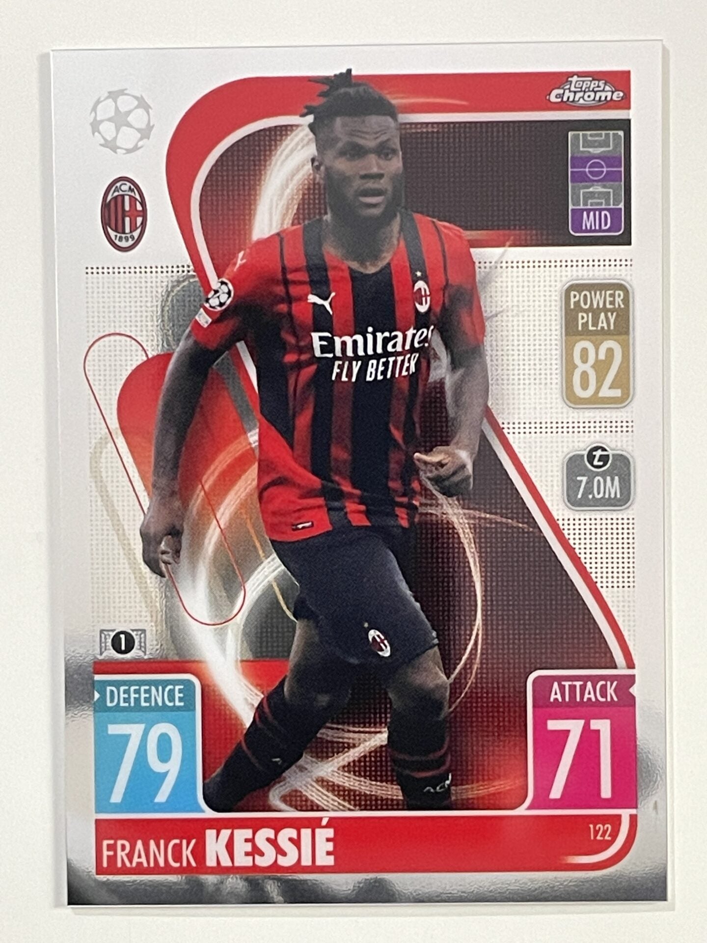 Franck Kessie AC Milan Topps Match Attax Chrome 2021 2022 Football Card