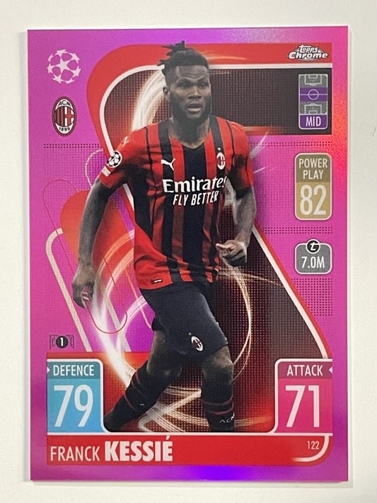 Franck Kessie Pink Parallel Topps Match Attax Chrome 2021 2022