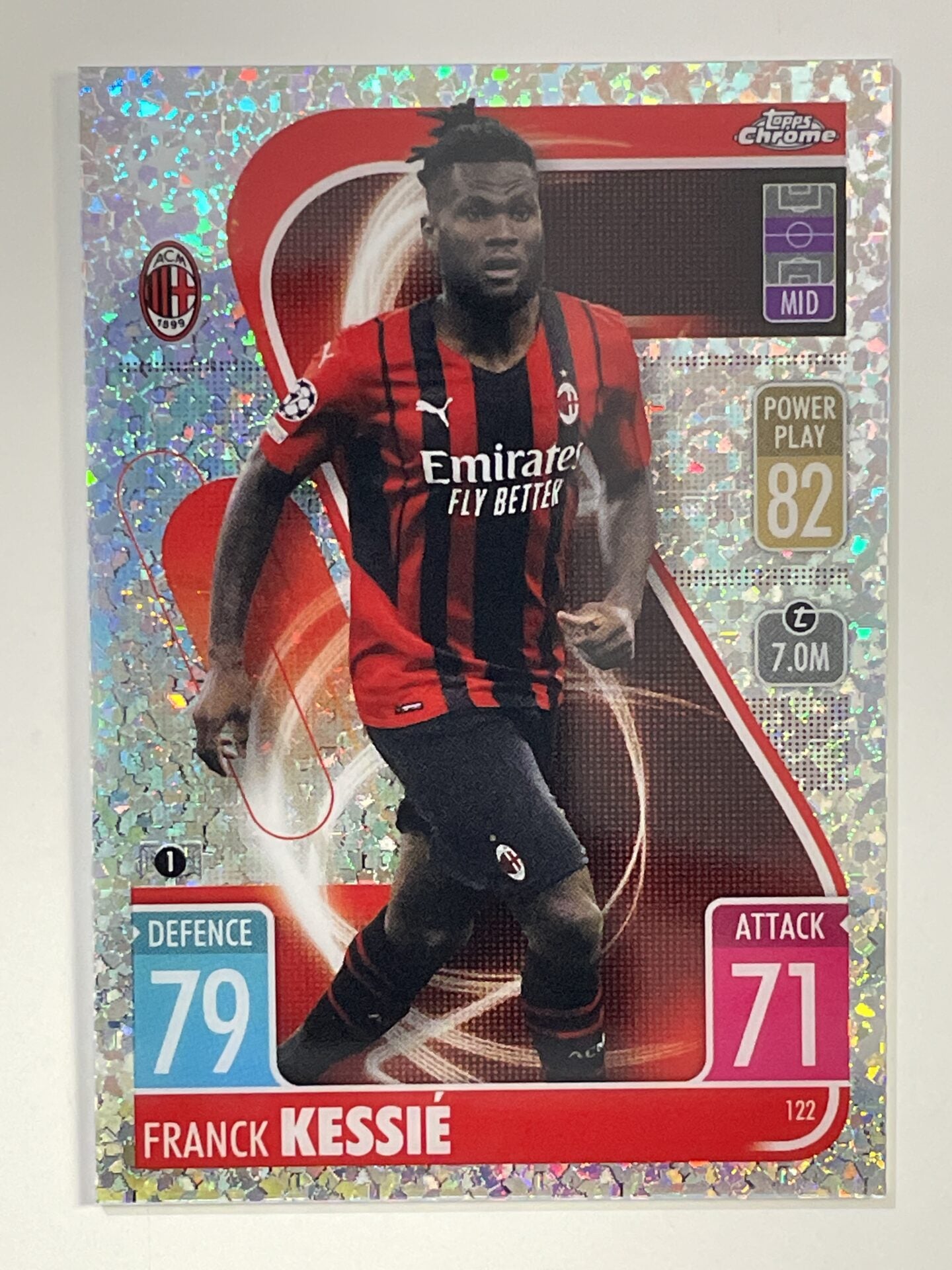 Franck Kessie Speckle Refractor Topps Match Attax Chrome 2021 2022