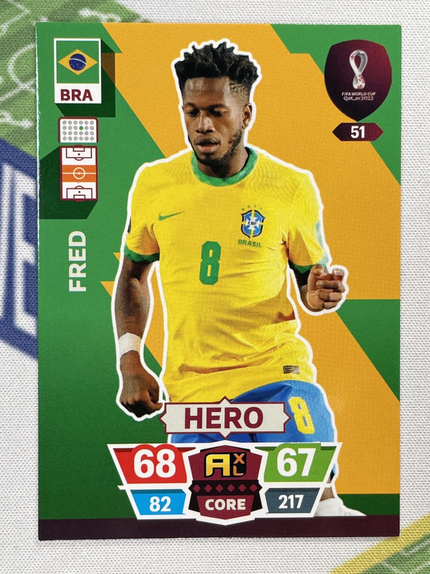 Fred Brazil Panini World Cup 2022 Adrenalyn XL Card