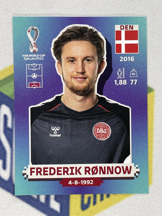 Frederik Ronnow Denmark Panini World Cup 2022 Qatar Stickers