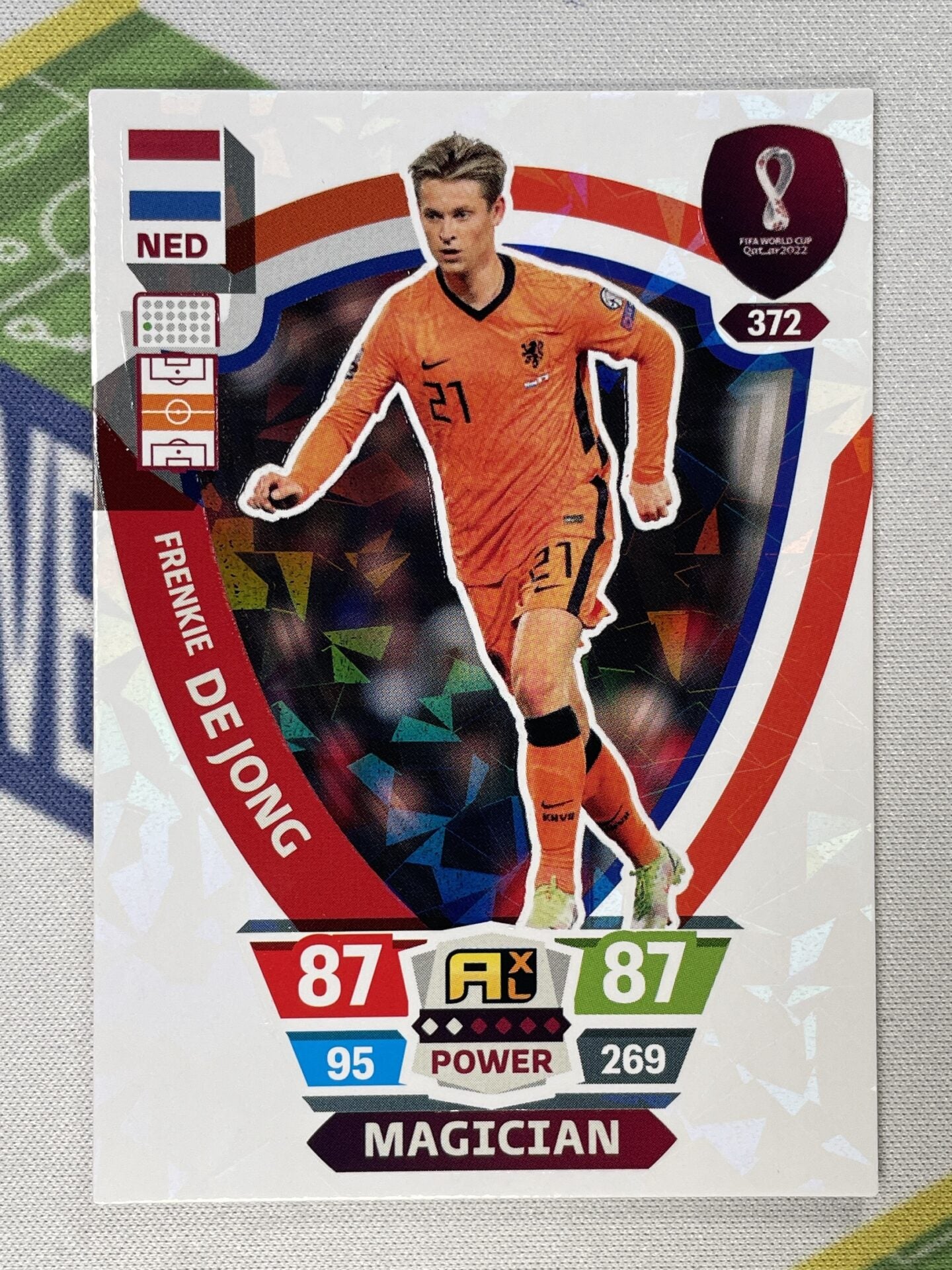 Frenkie De Jong Netherlands Magician Panini World Cup 2022 Adrenalyn XL Card