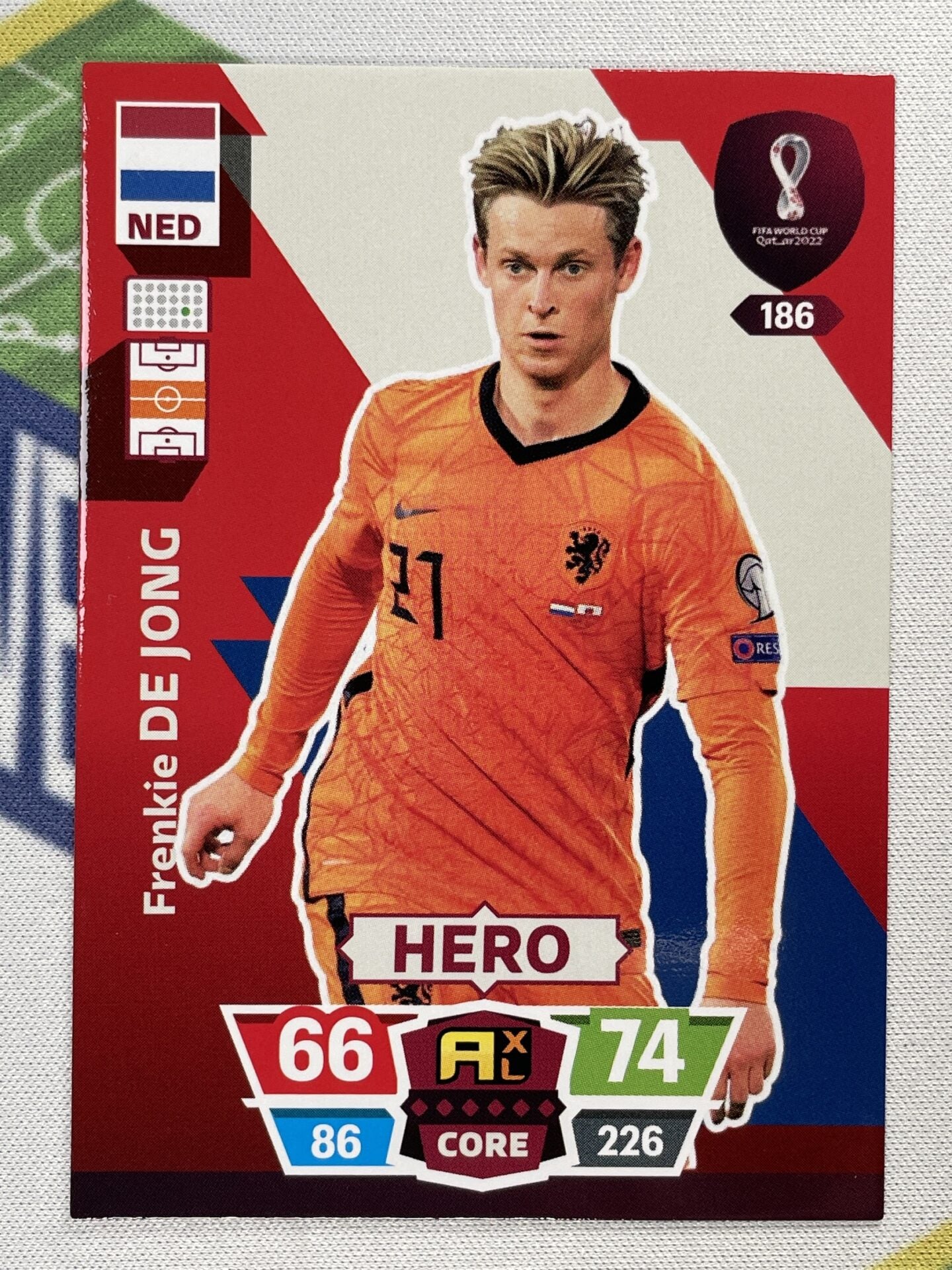 Frenkie De Jong Netherlands Panini World Cup 2022 Adrenalyn XL Card