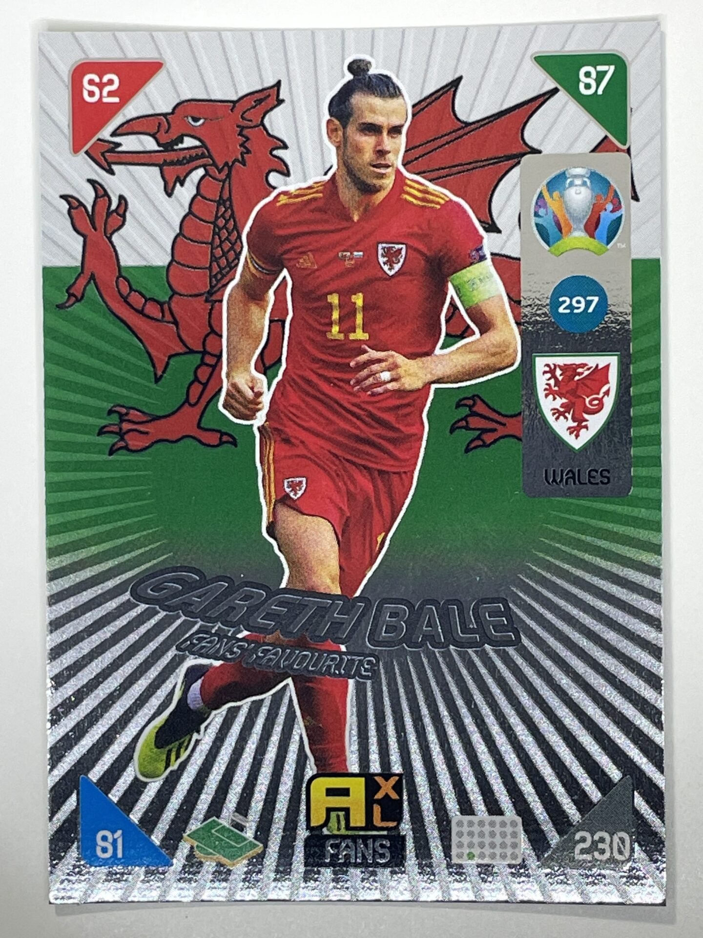 Gareth Bale Fans Favourites (Wales) Football Card &#8211; Euro 2020 Adrenalyn XL