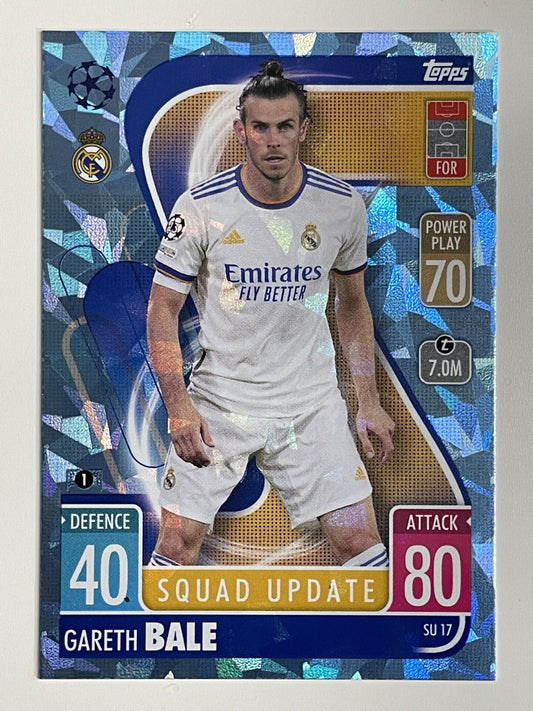 Gareth Bale Real Madrid Base Crystal Foil Parallel Topps Match Attax Extra 2021:22 Champions League Card