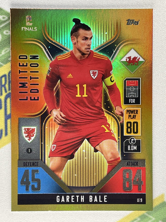 Gareth Bale Wales Limited Edition Topps Match Attax 101 Road to Nations League 2022 Card