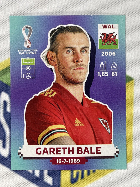 Gareth Bale Wales Panini World Cup 2022 Qatar Stickers