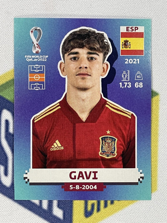 Gavi Spain Panini World Cup 2022 Qatar Stickers