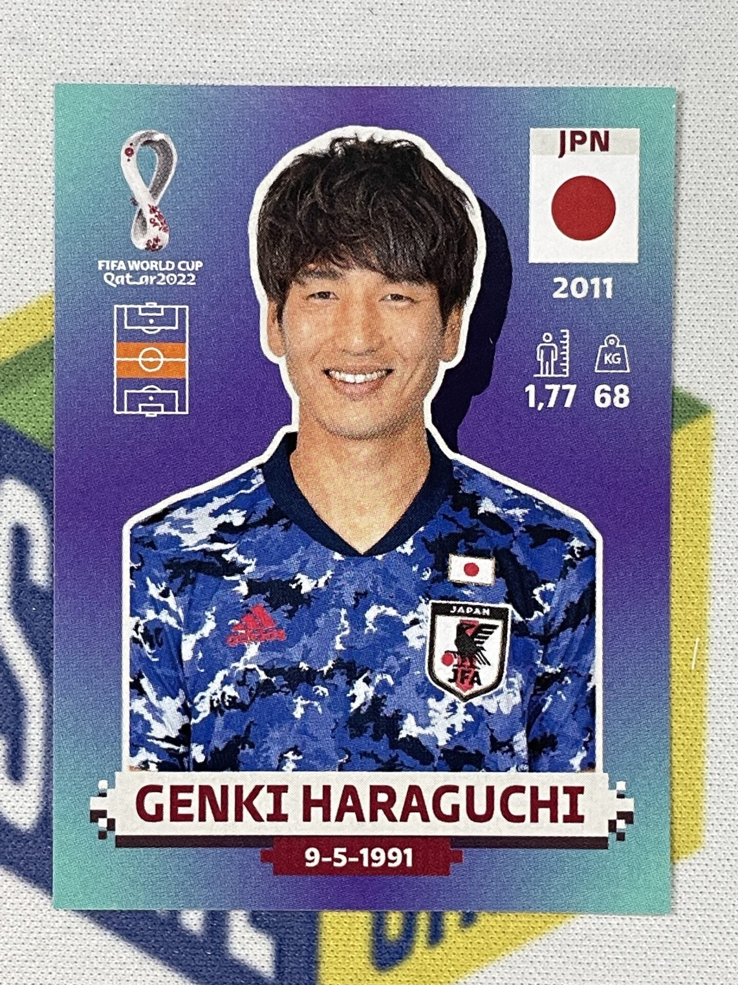 Genki Haraguchi Japan Panini World Cup 2022 Qatar Stickers