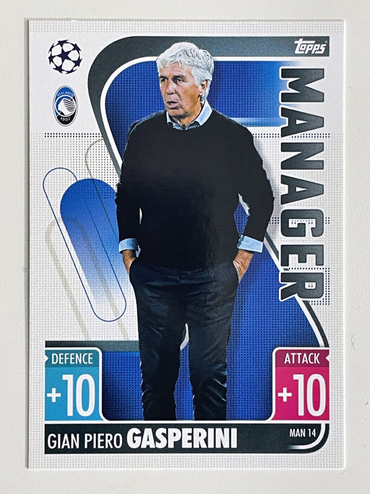 Gian Piero Gasperini Atalanta Manager Topps Match Attax Extra 2021:22 Champions League Card