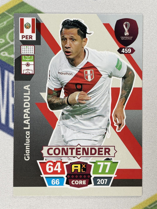 Gianluca Lapadula Peru Panini World Cup 2022 Adrenalyn XL Card