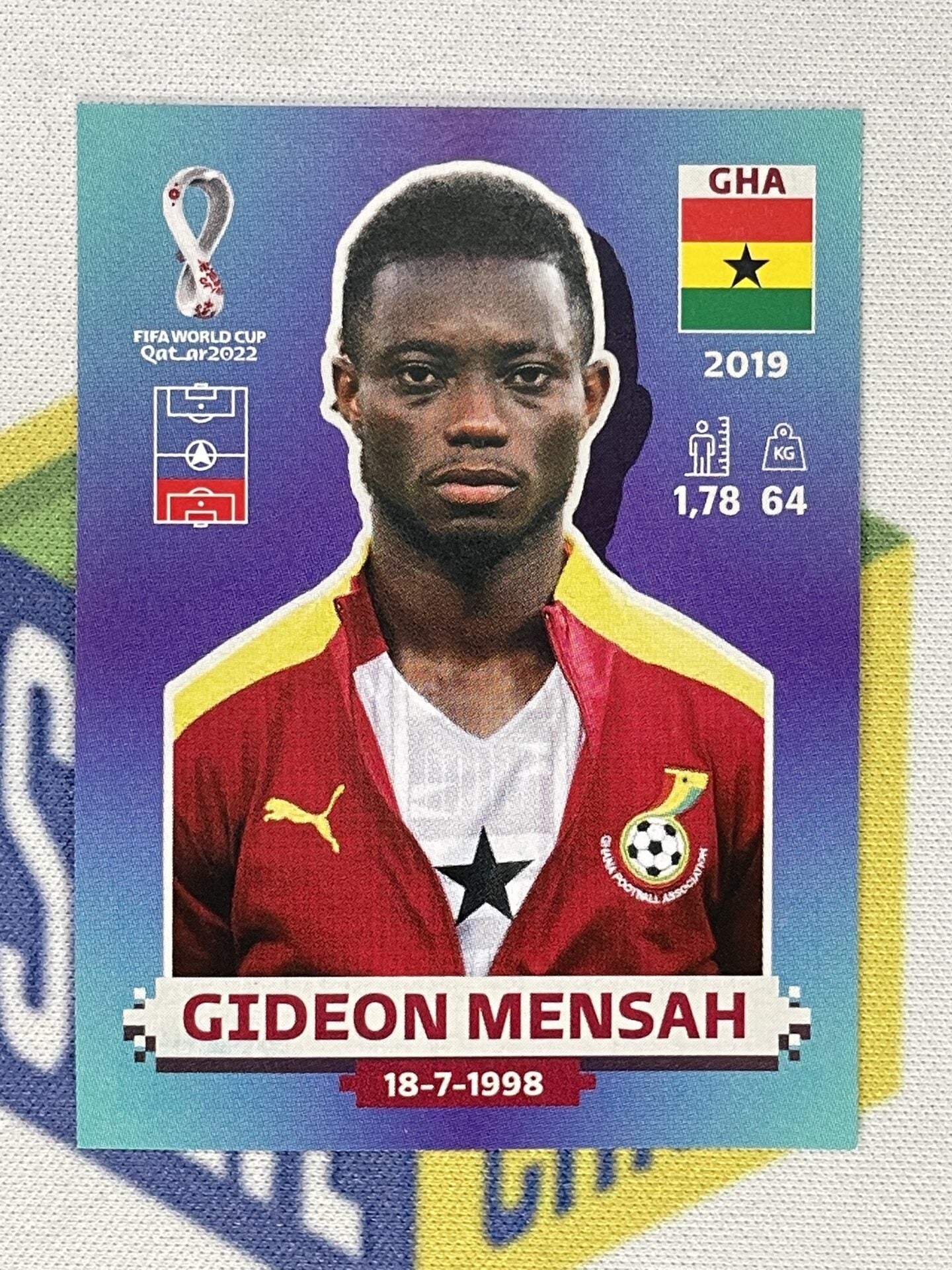 Gideon Mensah Ghana Panini World Cup 2022 Qatar Stickers