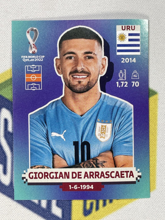 Giorgian De Arrascaeta Uruguay Panini World Cup 2022 Qatar Stickers