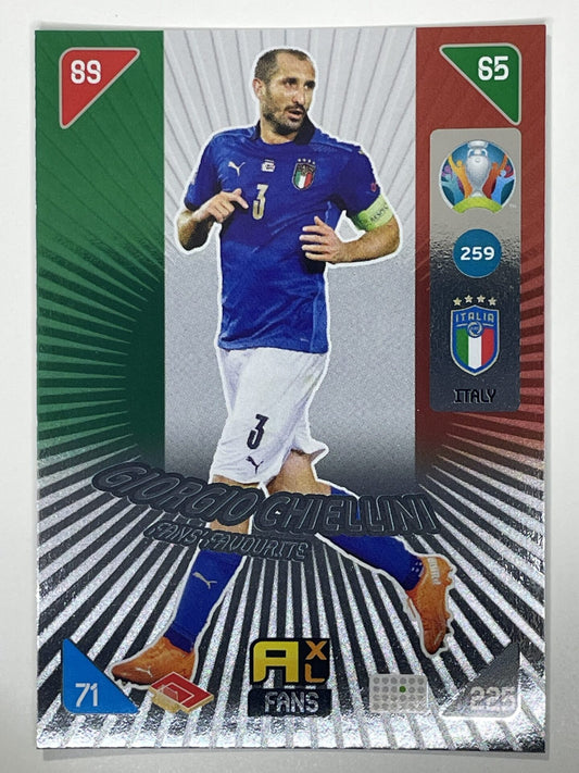 Giorgio Chiellini Fans Favourites (Italy) Football Cards &#8211; Euro 2020 Adrenalyn XL