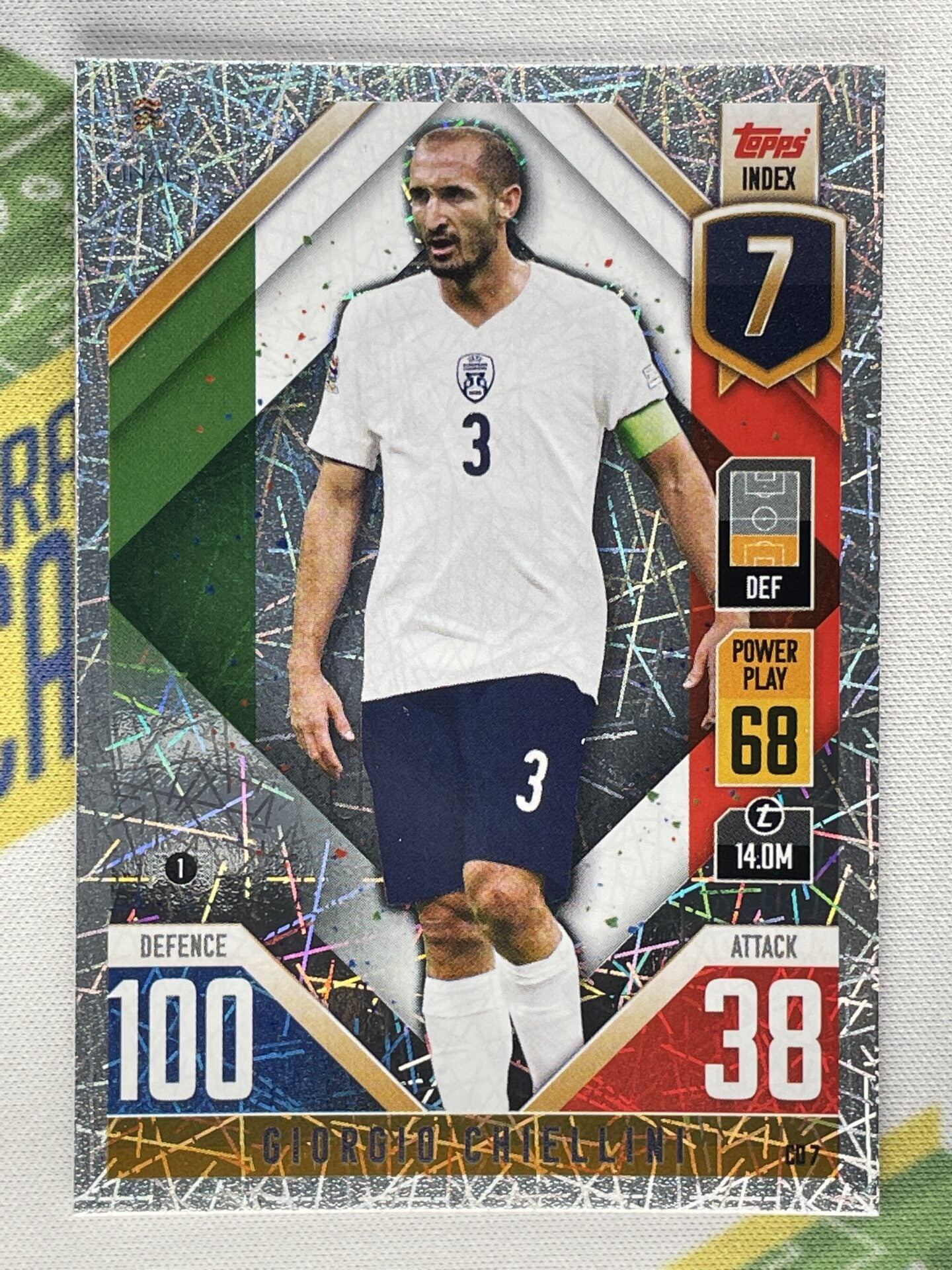 Giorgio Chiellini Italy Topps Match Attax 101 Road to Nations League 2022 Card