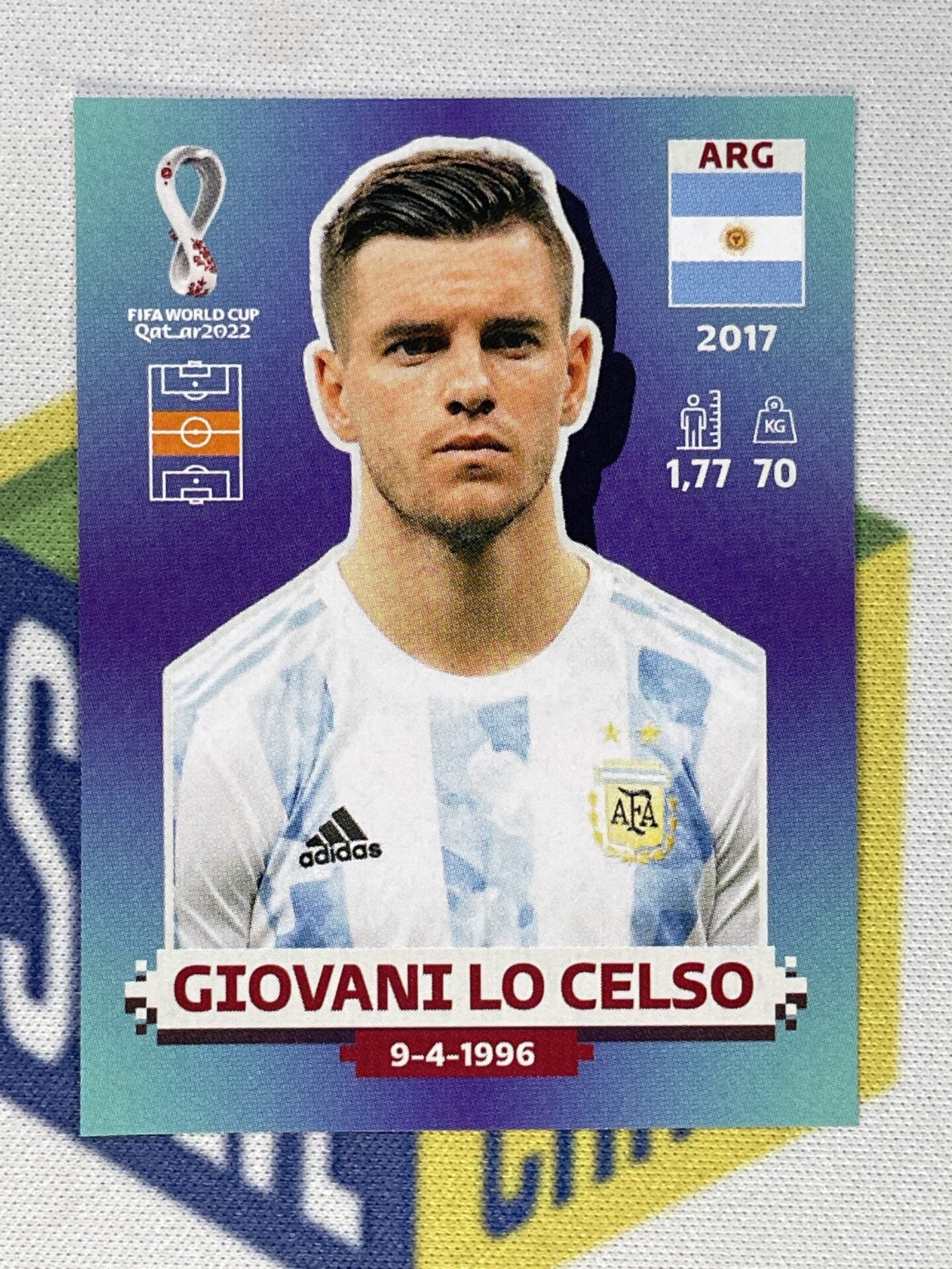 Giovani Lo Celso Argentina Panini World Cup 2022 Qatar Stickers