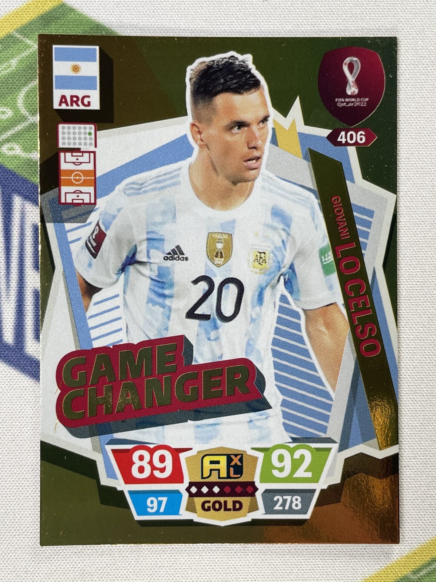 Giovani Lo Celso Argentina Top Keeper Panini World Cup 2022 Adrenalyn XL Card