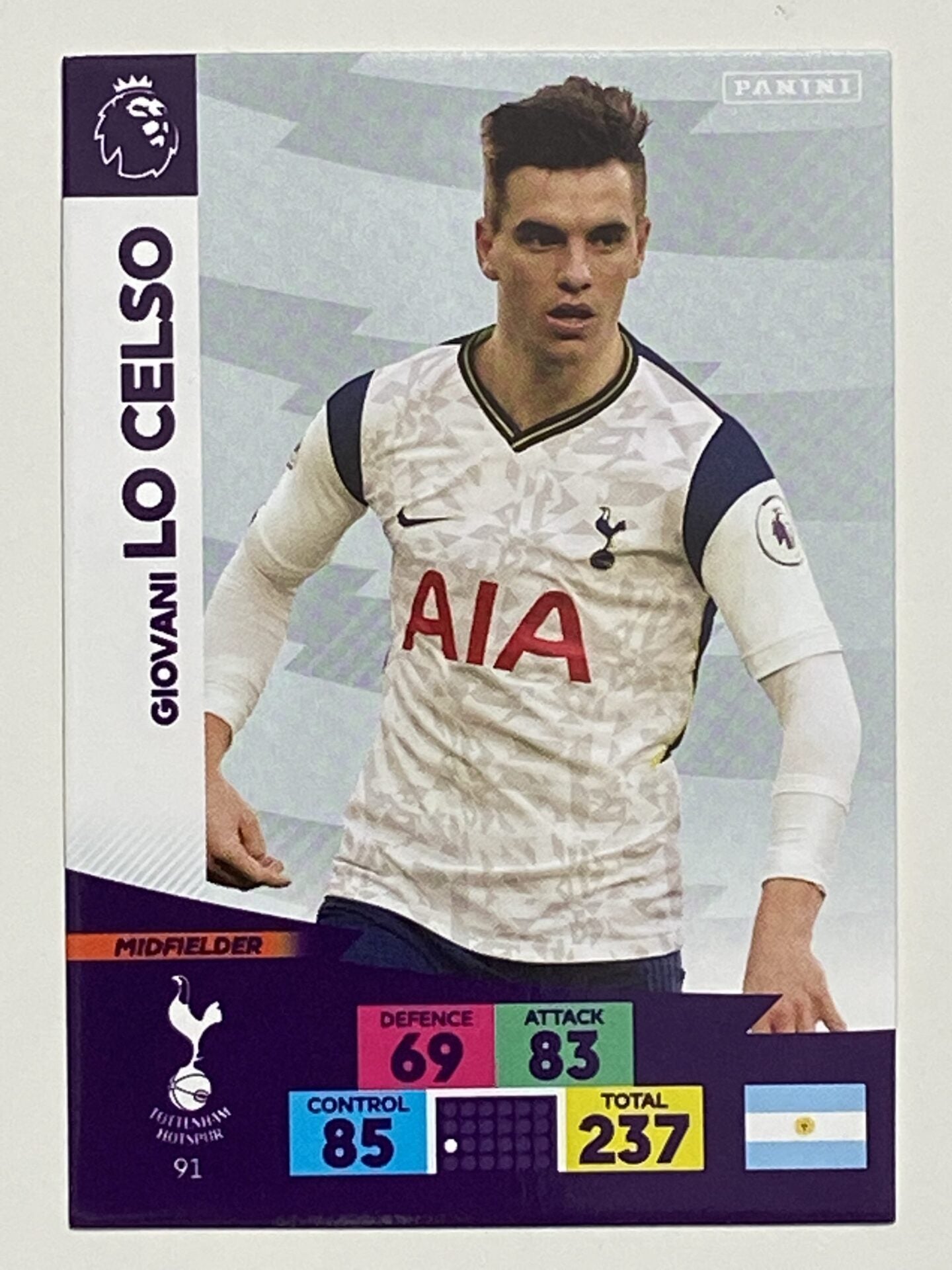 Giovani Lo Celso (Tottenham) Football Card &#8211; Premier League Adrenalyn XL 2020:21