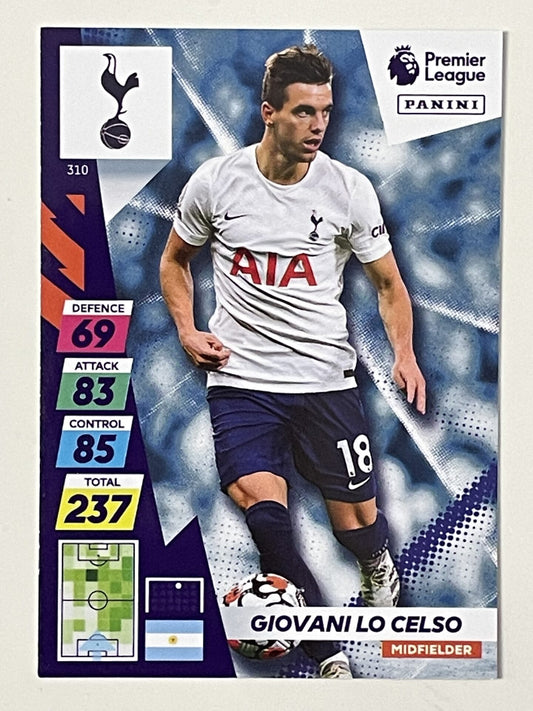 Giovani Lo Celso Tottenham Hotspur Base Panini Adrenalyn XL PLUS Premier League 2021 2022