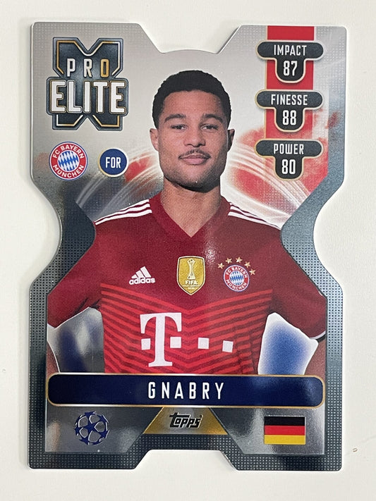 Gnabry Bayern Munich Chrome X Pro Elite Topps Match Attax Extra 2021:22 Champions League Card