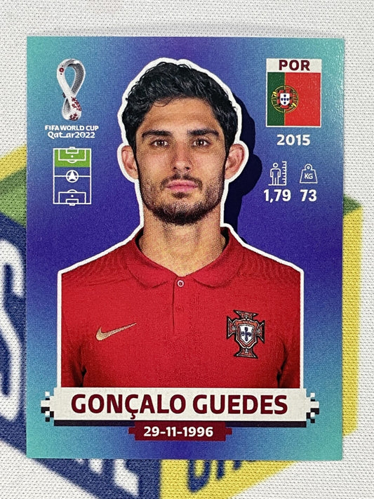 Goncalo Guedes Portugal Panini World Cup 2022 Qatar Stickers