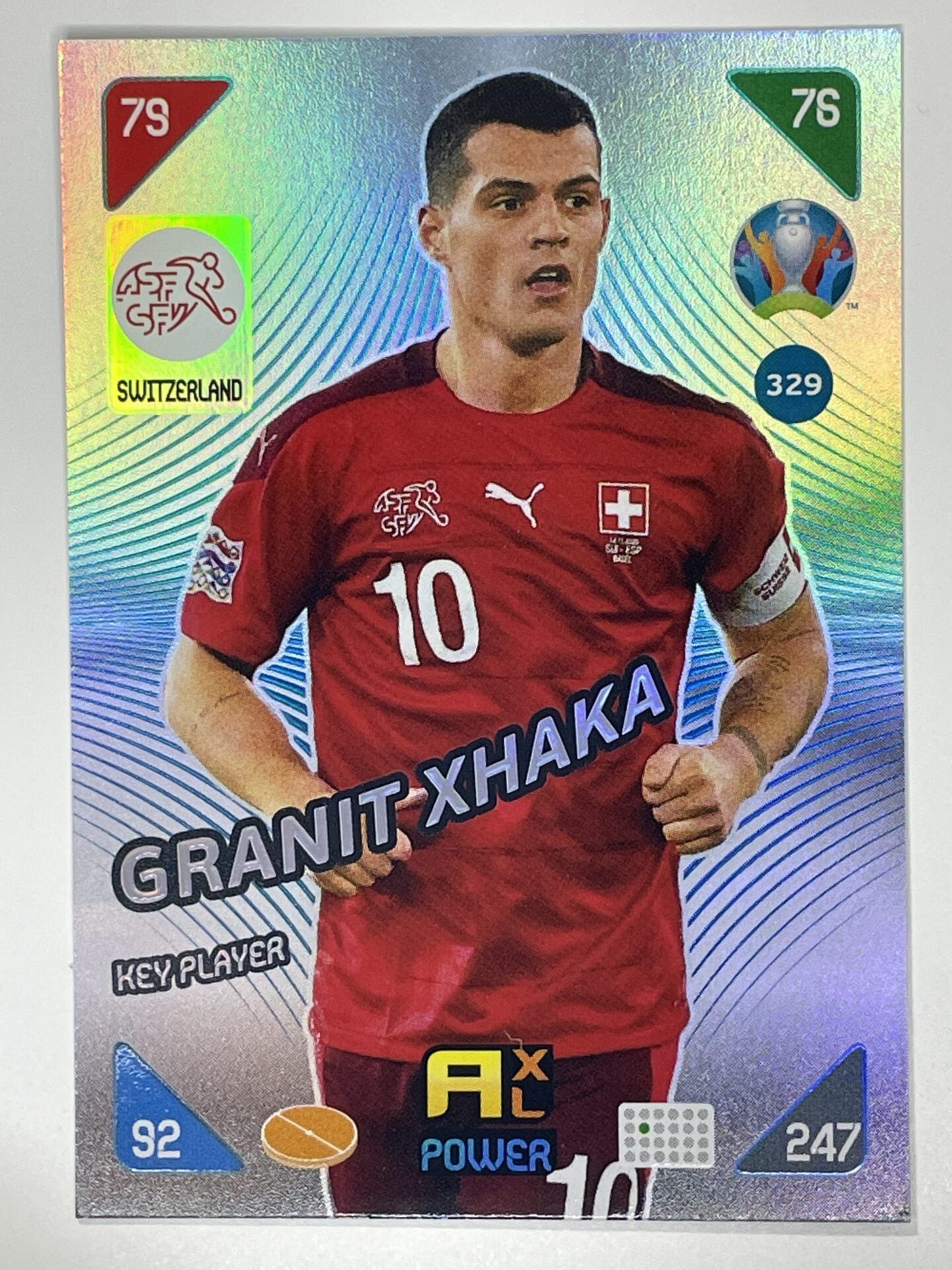 Granit Xhaka Key Players (Switzerland) Football Card &#8211; Euro 2020 Adrenalyn XL