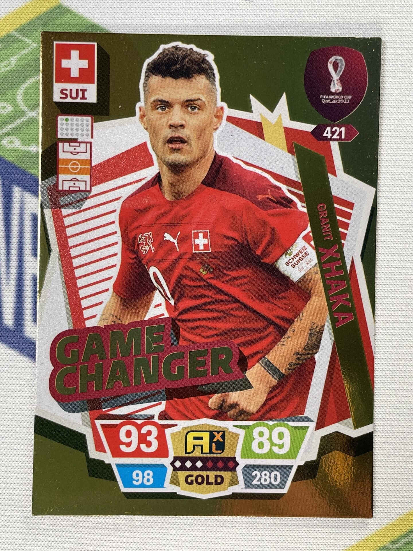 Granit Xhaka Switzerland Game Changer Panini World Cup 2022 Adrenalyn XL Card