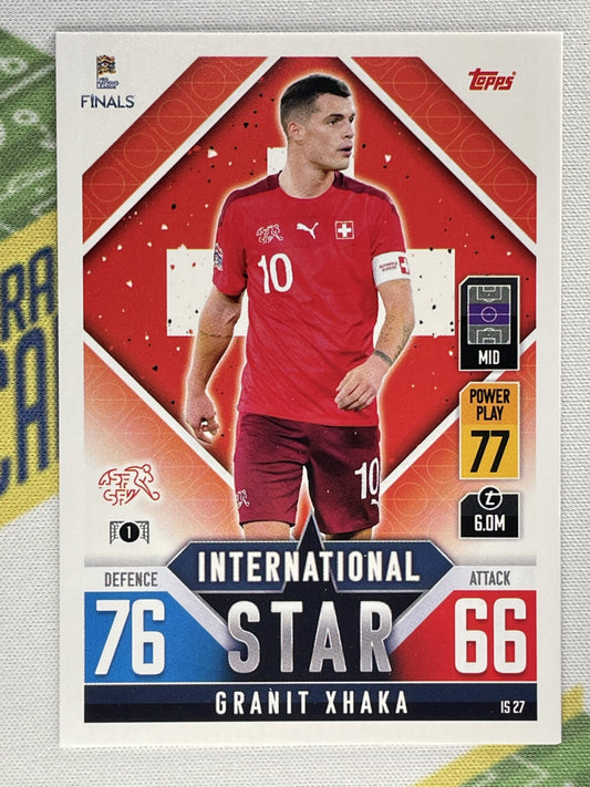 Granit Xhaka Switzerland Topps Match Attax 101 Road to Nations League 2022 Card