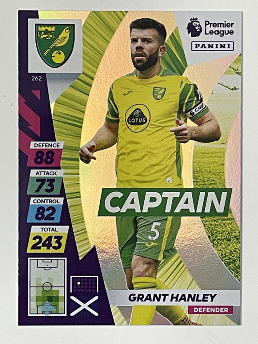 Grant Hanley Norwich City Captain Panini Adrenalyn XL PLUS Premier League 2021 2022