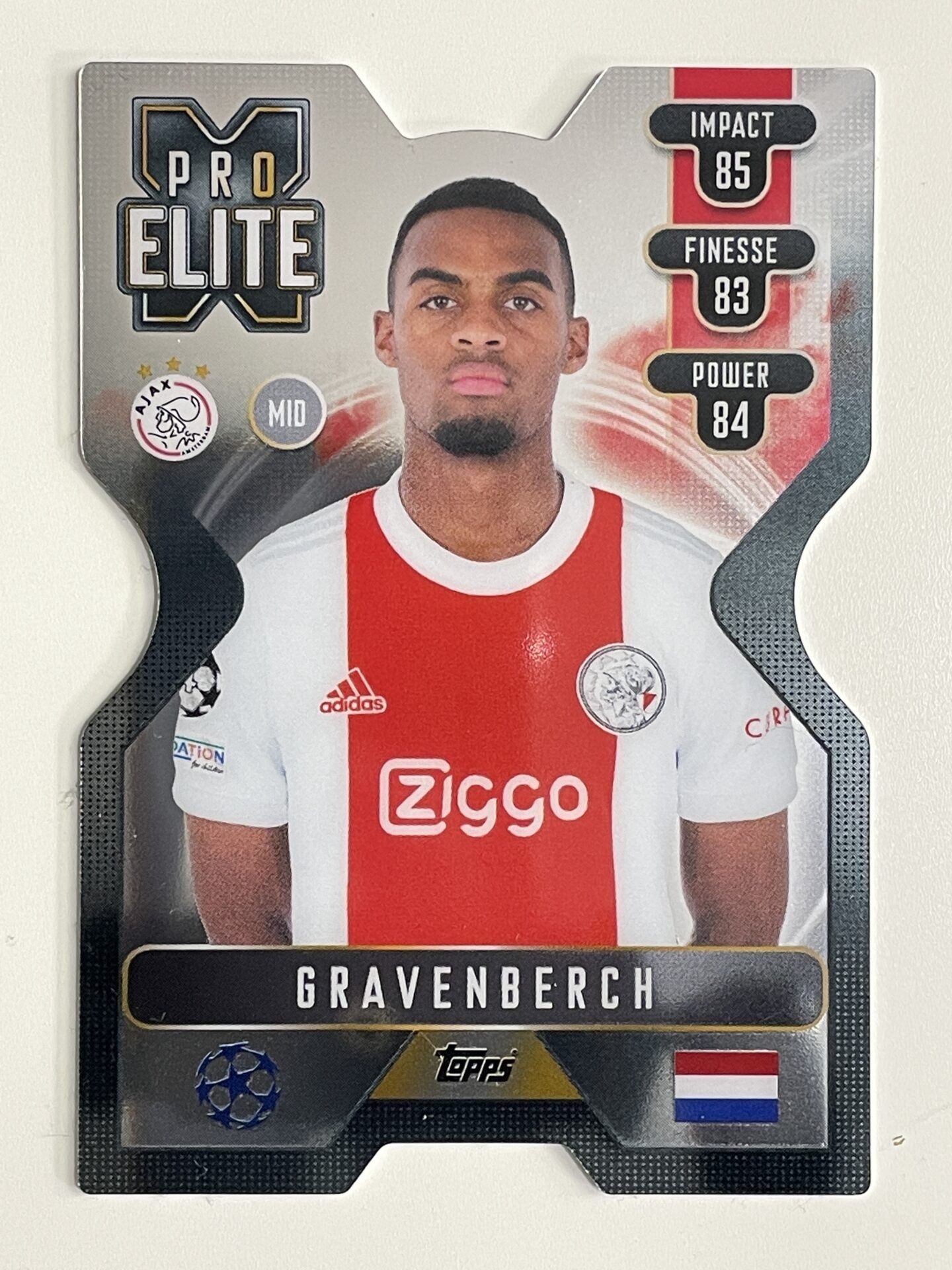 Gravenberch Ajax Chrome X Pro Elite Topps Match Attax Extra 2021:22 Champions League Card