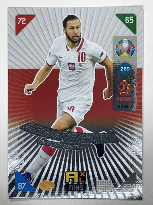 Grzegorz Krychowiak Fans Favourties (Poland) Football Card &#8211; Euro 2020 Adrenalyn XL