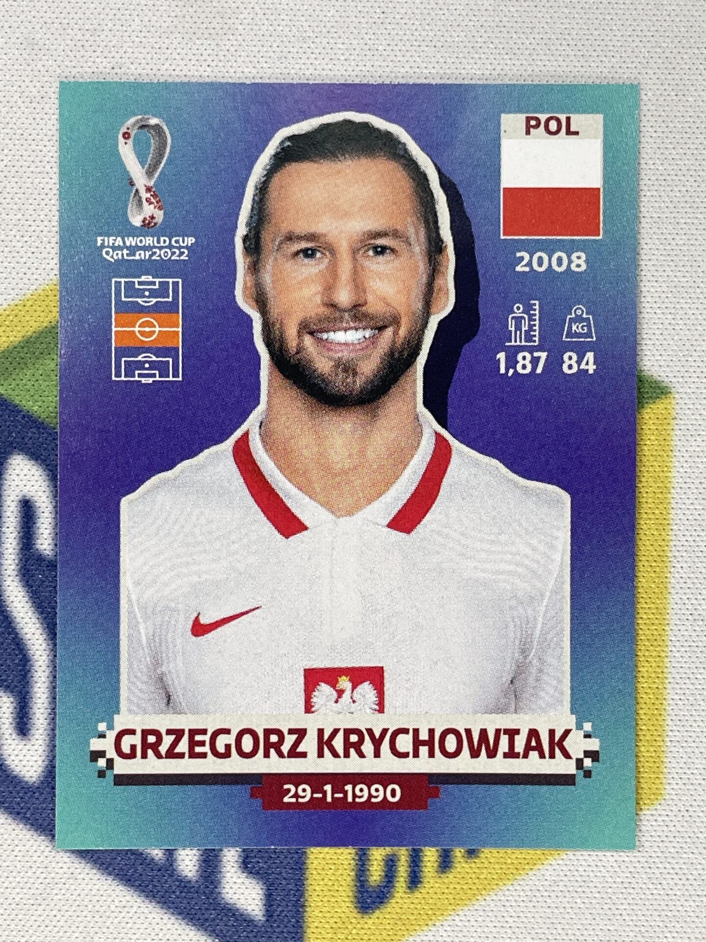 Grzegorz Krychowiak Poland Panini World Cup 2022 Qatar Stickers