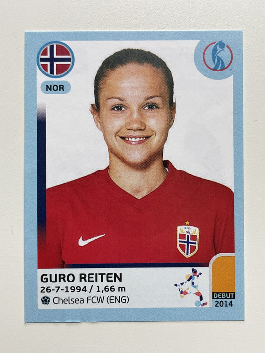 Guro Reiten Norway Base Panini Womens Euro 2022 Stickers Collection